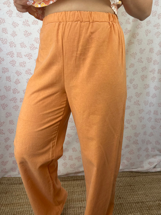 Pantalon Uni Orange