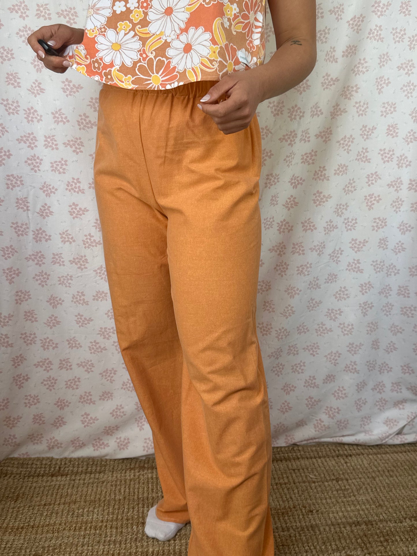 Pantalon Uni Orange