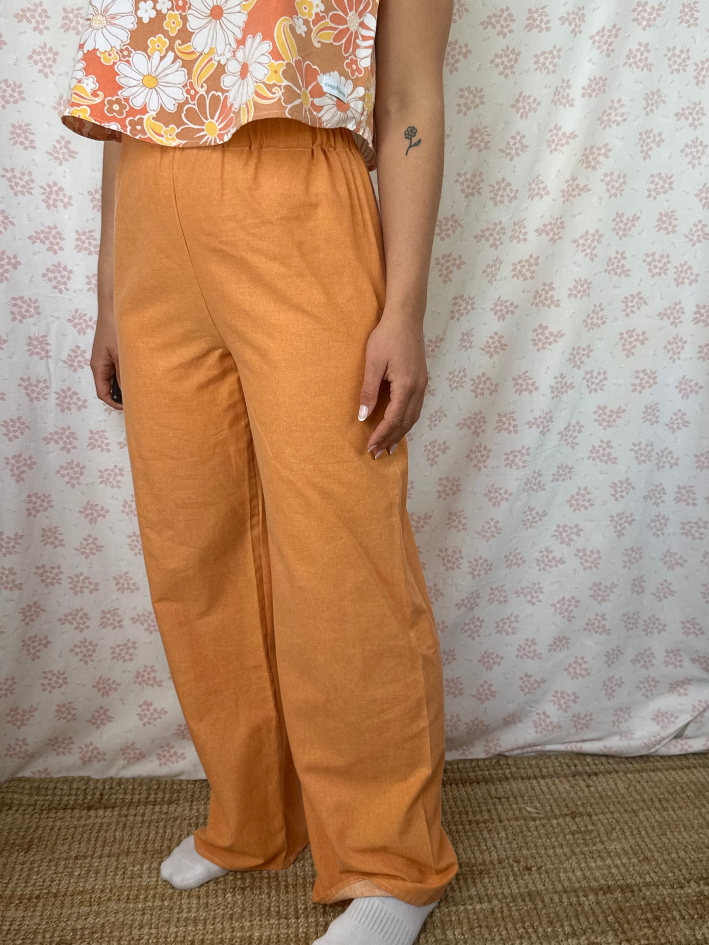 Pantalon Uni Orange