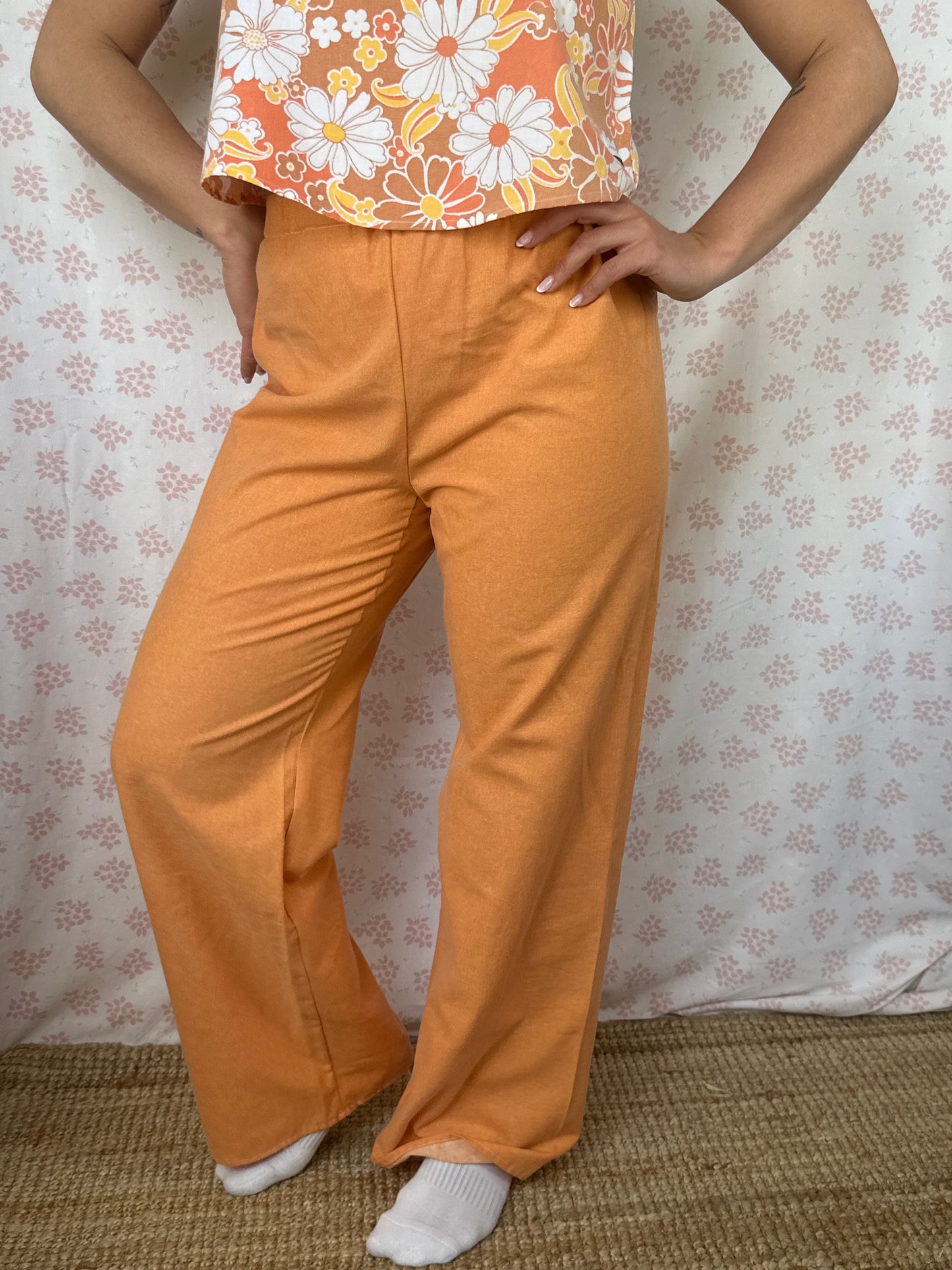 Pantalon Uni Orange