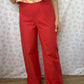 Pantalon Uni Rouge