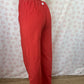 Pantalon Uni Rouge