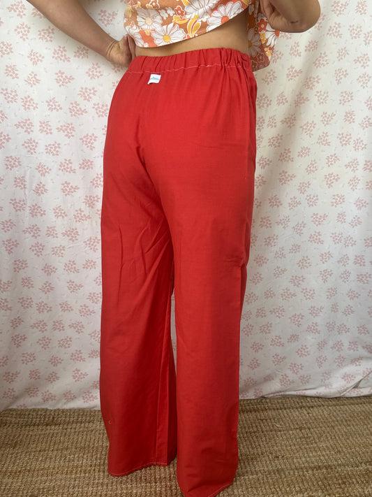 Pantalon Uni Rouge