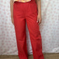Pantalon Uni Rouge