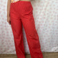 Pantalon Uni Rouge