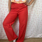 Pantalon Uni Rouge