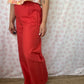Pantalon Uni Rouge