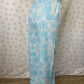 Pantalon Fleurs Bleu
