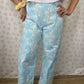 Pantalon Fleurs Bleu