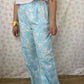 Pantalon Fleurs Bleu