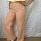 Pantalon Fleurs Orange