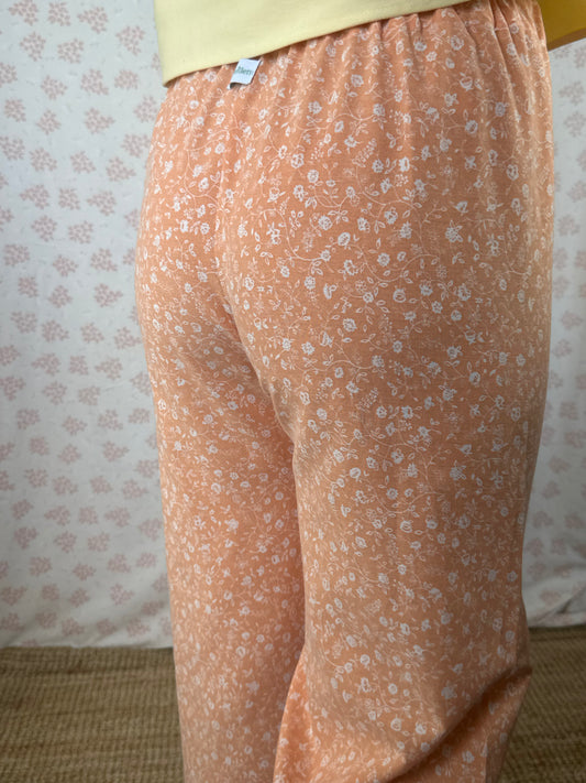 Pantalon Fleurs Orange