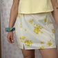 Jupe Fleurs Jaune
