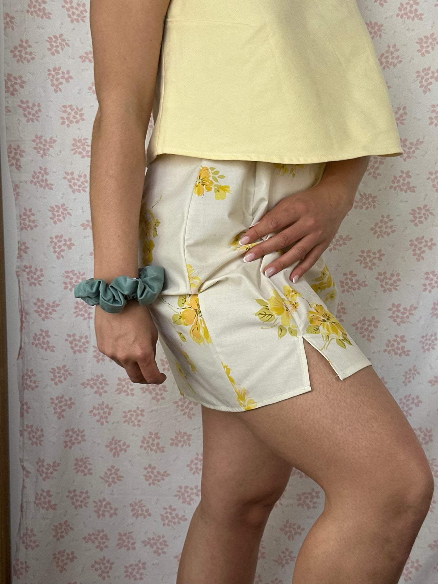 Jupe Fleurs Jaune