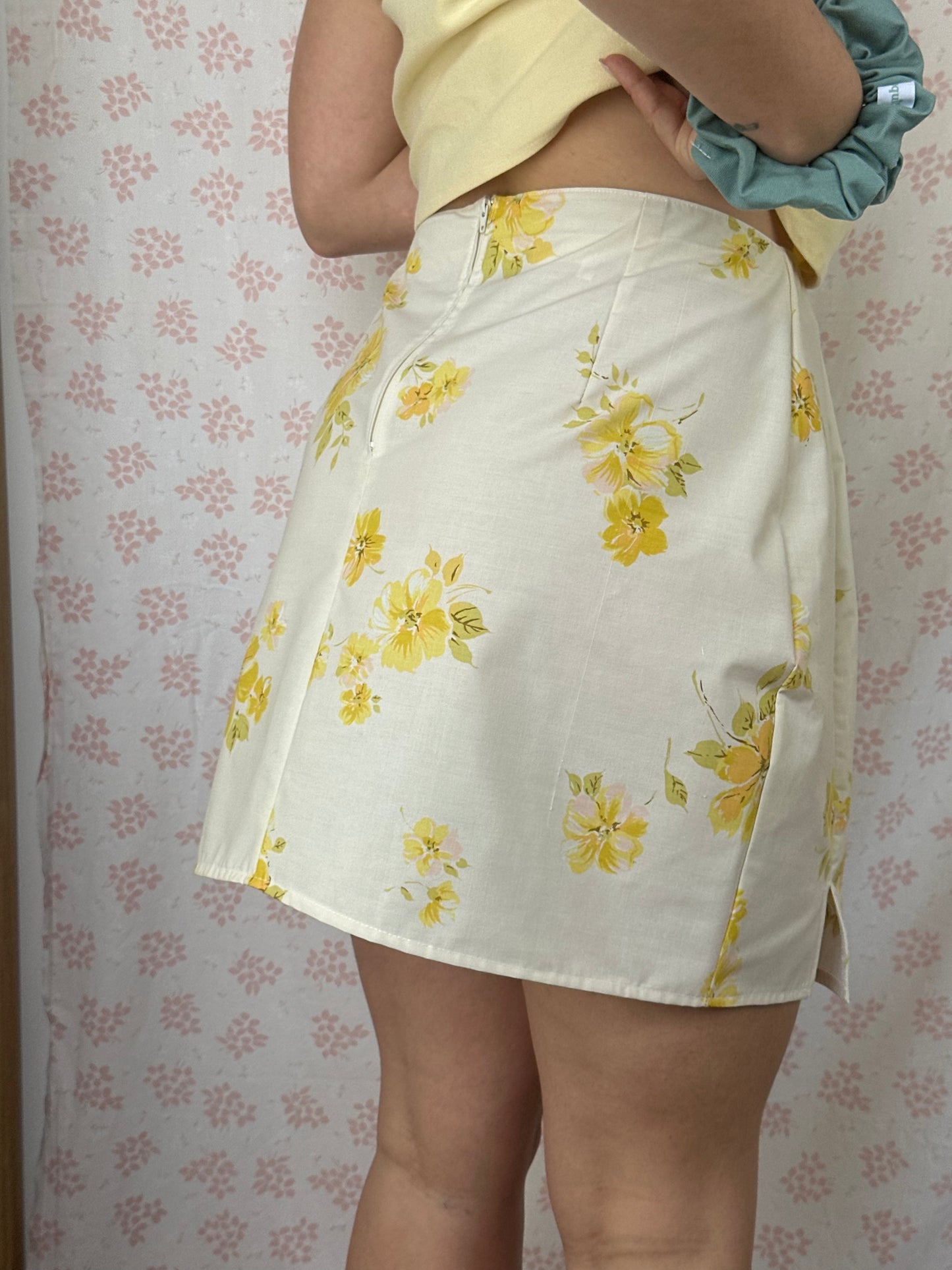 Jupe Fleurs Jaune