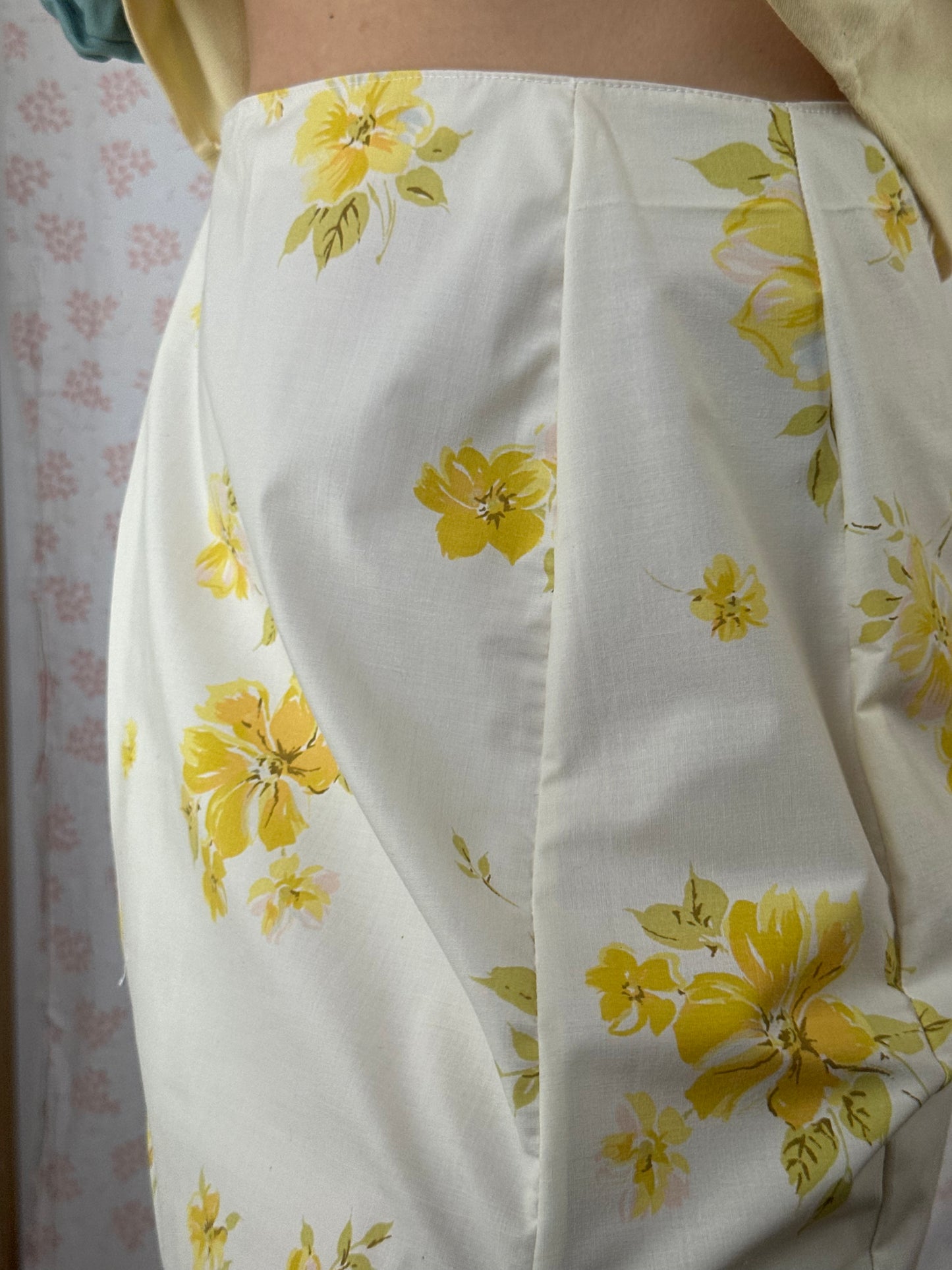 Jupe Fleurs Jaune
