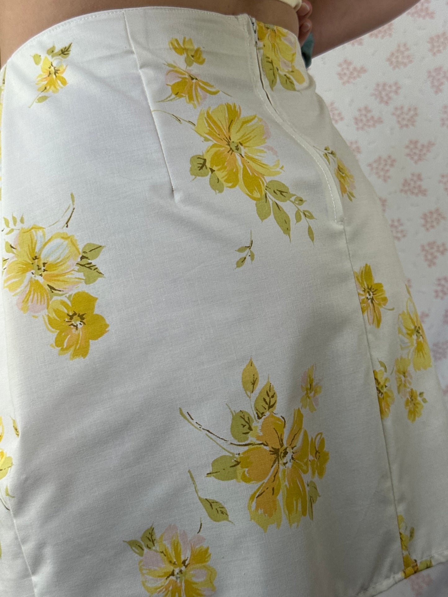 Jupe Fleurs Jaune