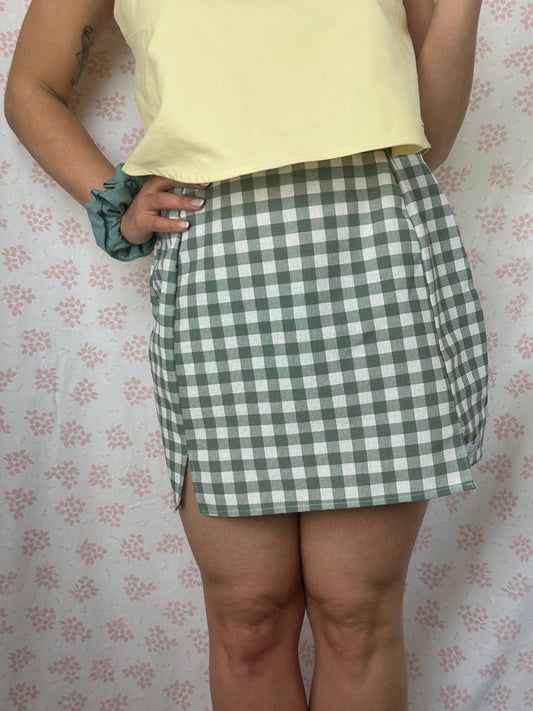 Jupe Vichy Vert