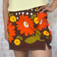 Jupe Fleurs Marron
