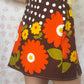 Jupe Fleurs Marron
