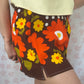 Jupe Fleurs Marron