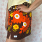 Jupe Fleurs Marron