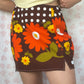 Jupe Fleurs Marron