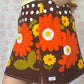 Jupe Fleurs Marron