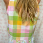 Haut Bouton Carreaux