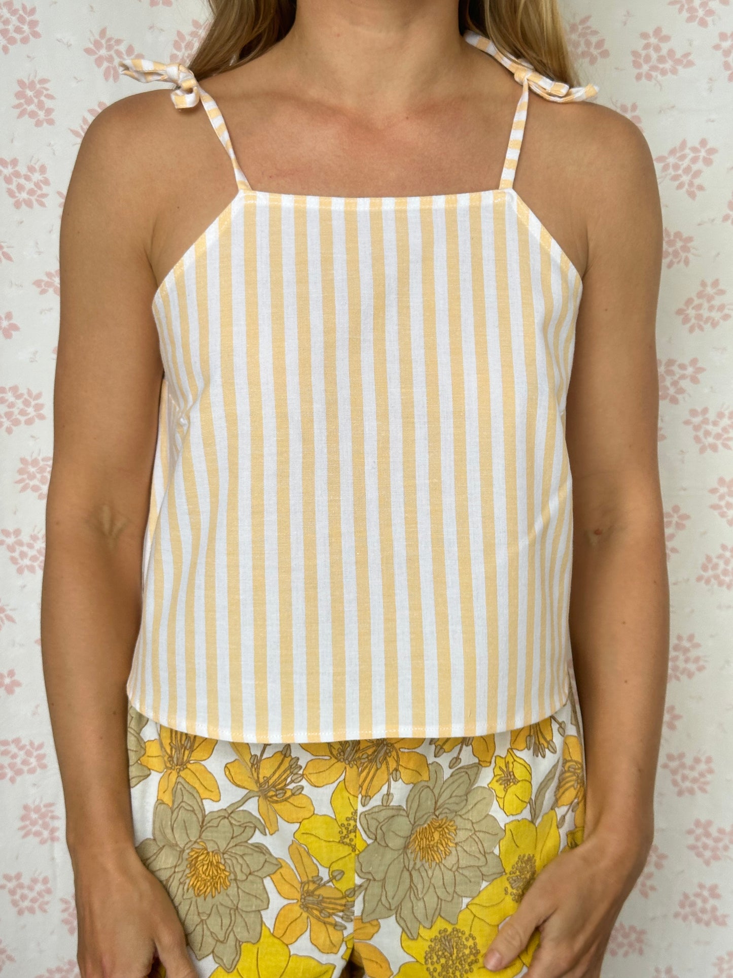Top Rayé Jaune