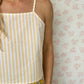 Top Rayé Jaune
