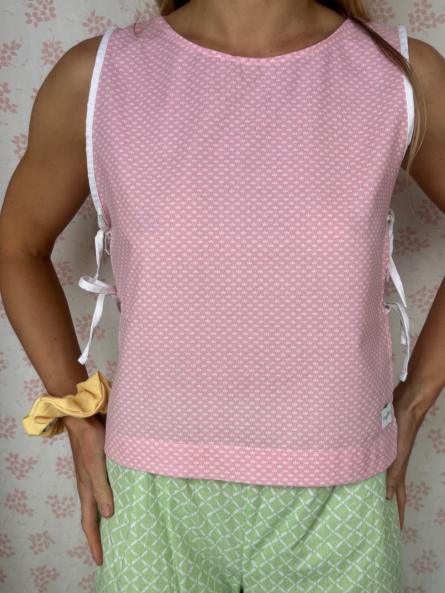 Haut Noeud Motifs Rose