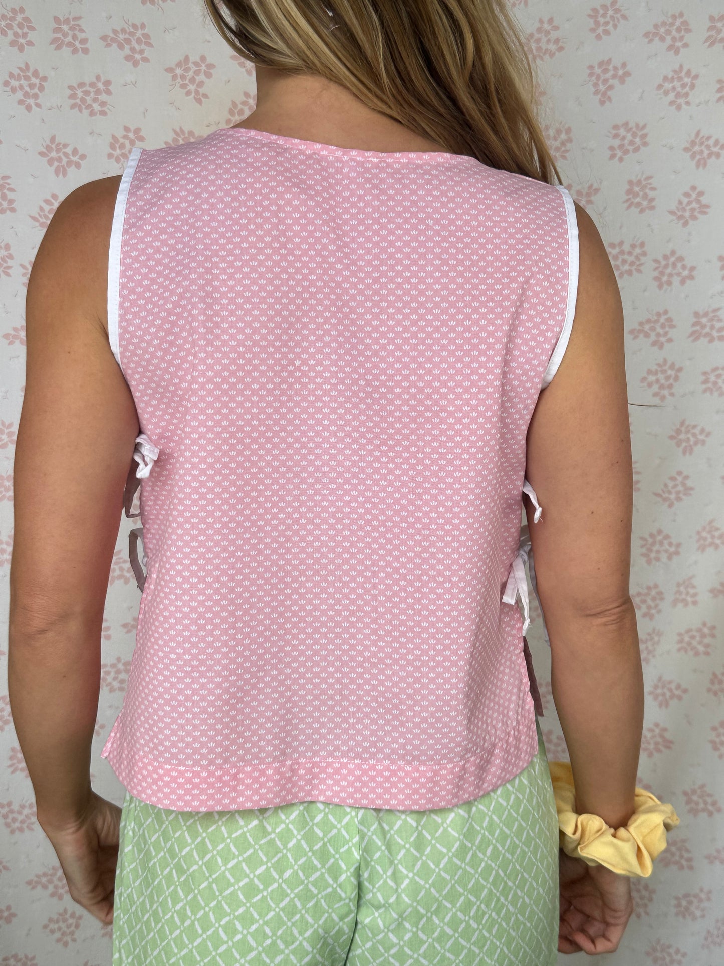 Haut Noeud Motifs Rose