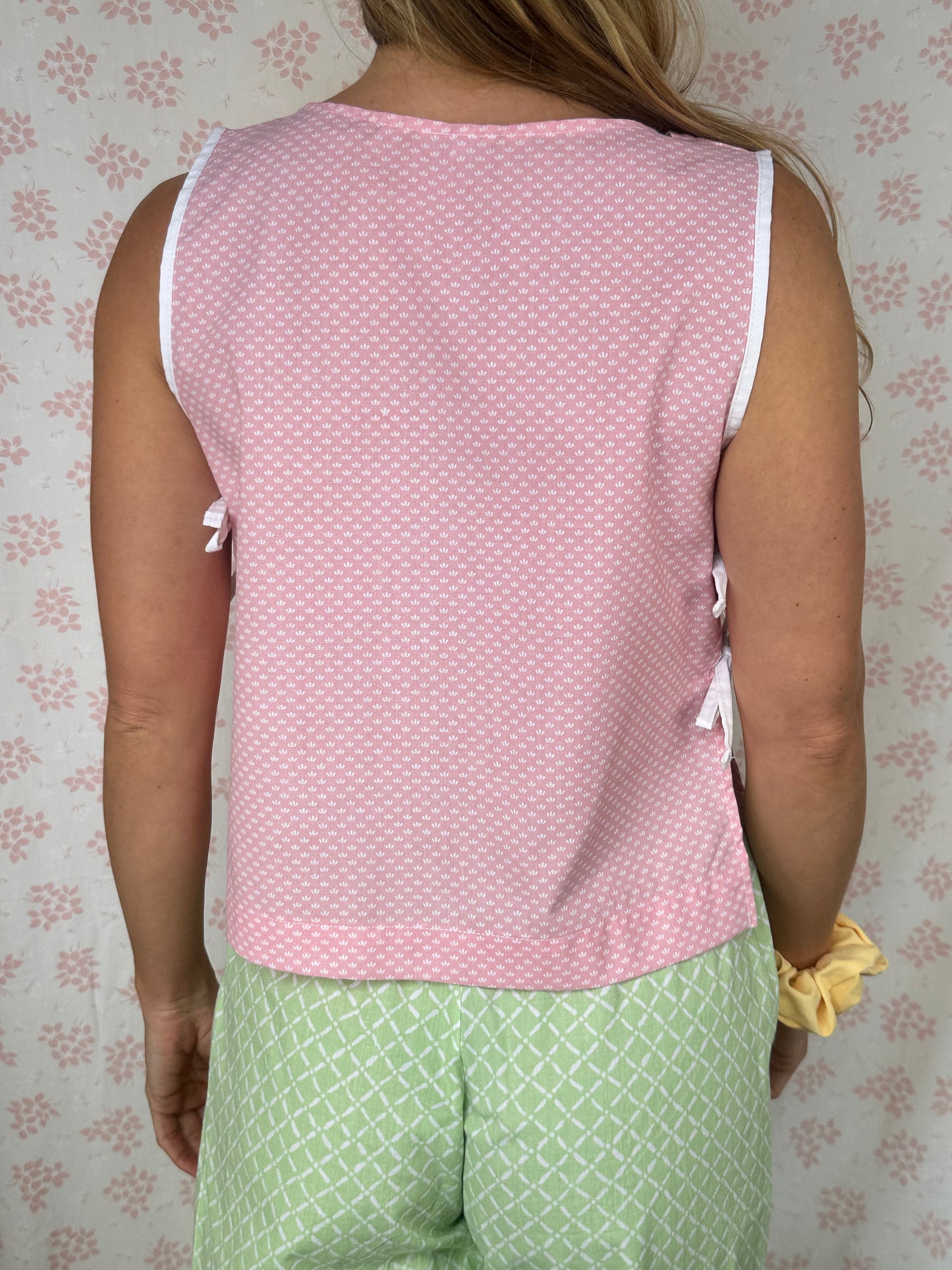 Haut Noeud Motifs Rose