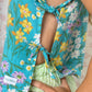 Haut Noeud Bleu Fleurs