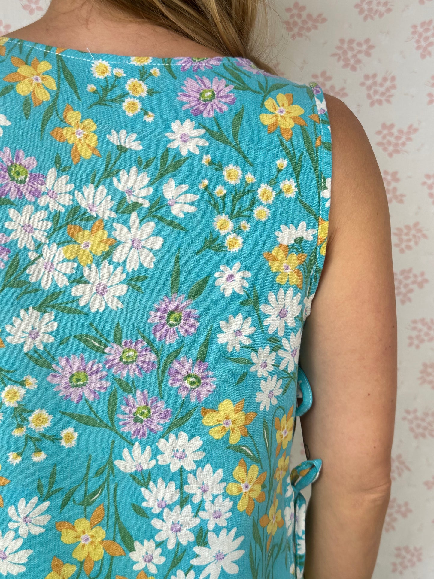 Haut Noeud Bleu Fleurs