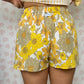 Short Fleurs Jaune