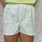 Short Fleurs Vert