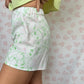 Short Fleurs Vert