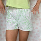 Short Fleurs Vert