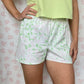 Short Fleurs Vert