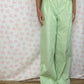 Pantalon Motif Vert