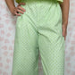 Pantalon Motif Vert