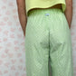 Pantalon Motif Vert