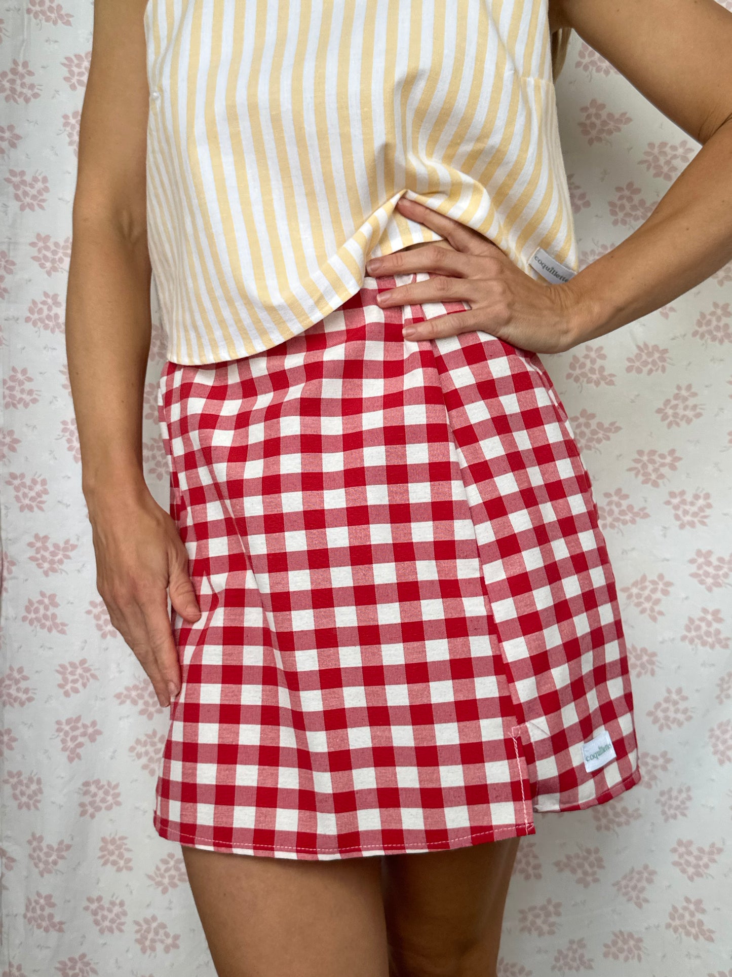 Jupe Vichy Rouge