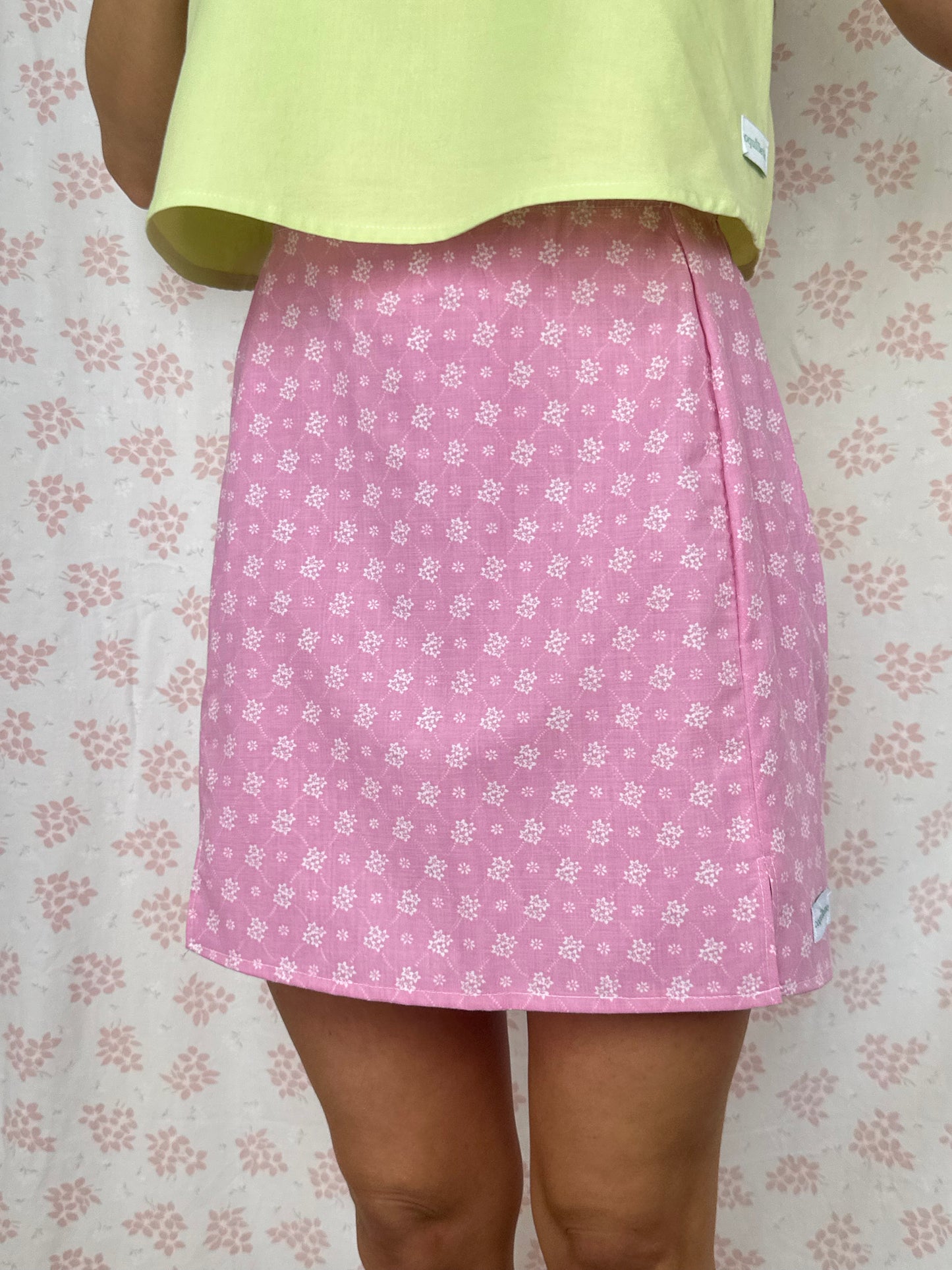 Jupe Fleurs Rose