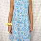 Robe Col Bleu Fleurs
