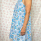 Robe Col Bleu Fleurs
