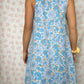 Robe Col Bleu Fleurs