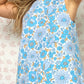 Robe Col Bleu Fleurs